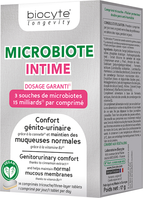 Харчова добавка для відновлення інтимного комфорту Microbiote Intime
